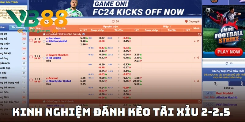 Kèo Tài Xỉu 2-2.5 Là Gì - Tìm Hiểu Cách Đọc Kèo Dễ Nhất 3 Quan sát kỹ trận bóng diễn ra